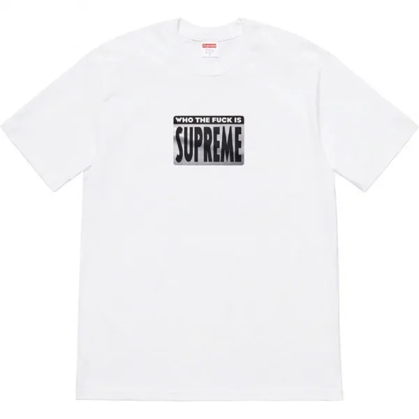Supreme Who The Fuck Is Supreme T-Shirt White - 1