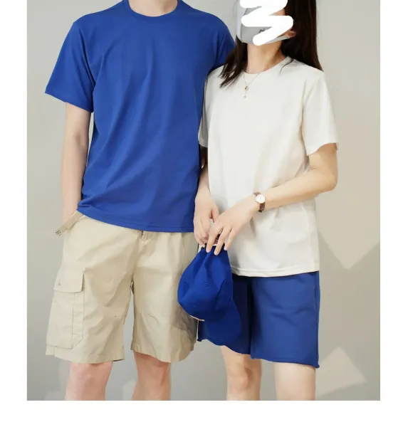 Design Basic Crew Neck Orange T-Shirt - 18