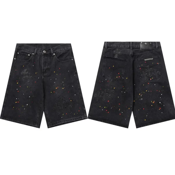 Chrome Hearts Cross Patch Black Jeans - 40