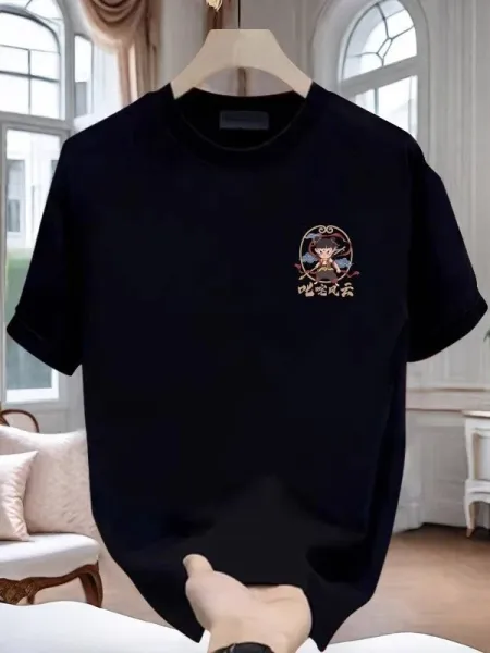 Design Nezha Graphic Print White T-Shirt - 38
