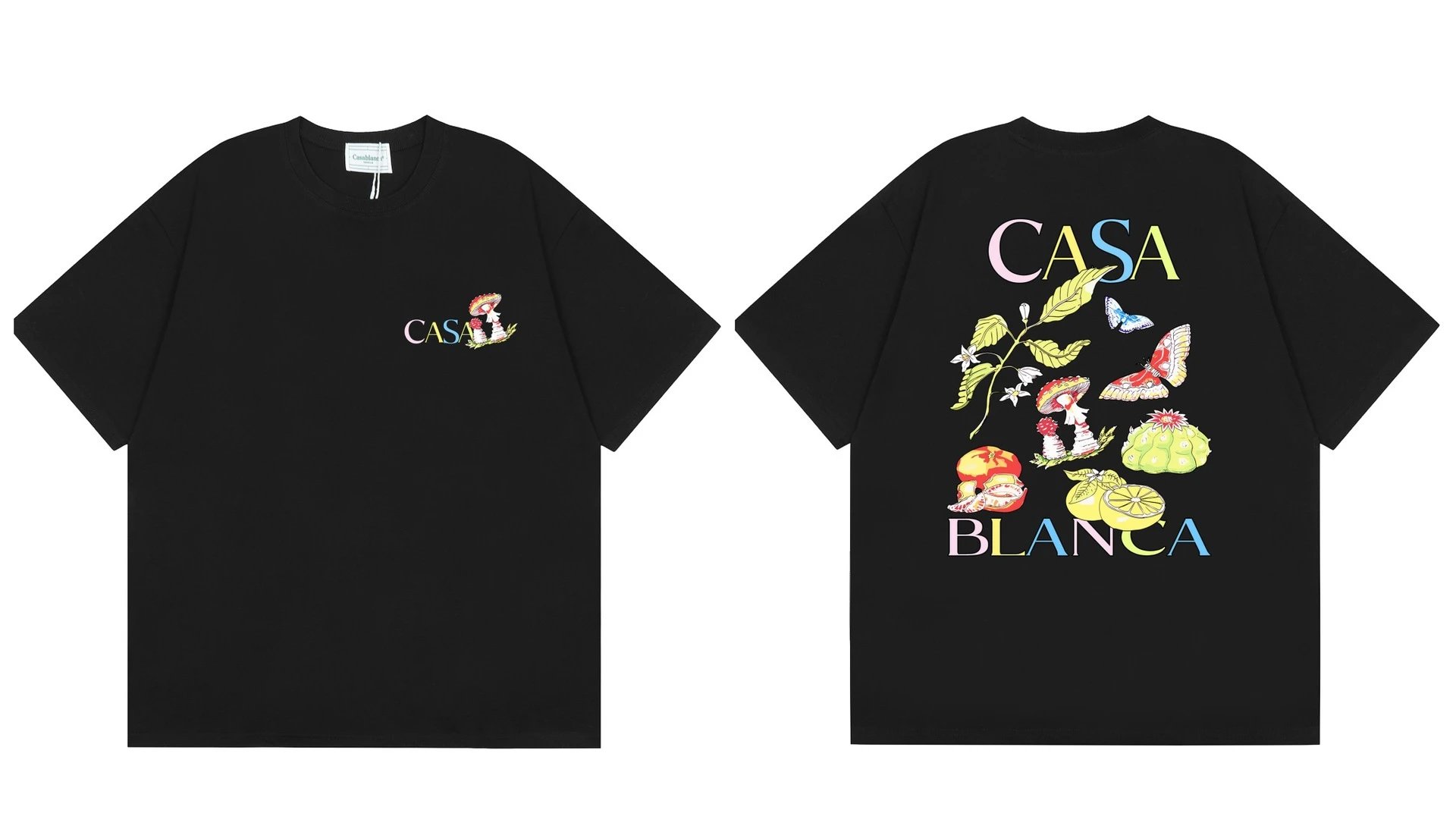 Casablanca Casa Blanca Graphic Print Black T-Shirt