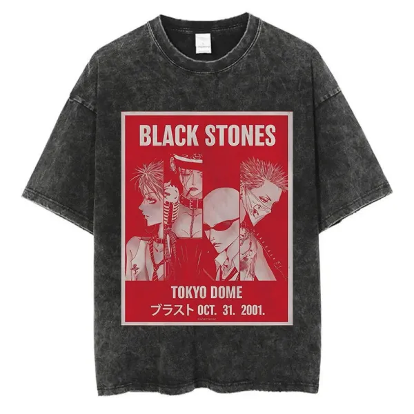 Design Black Stones Tokyo Dome Concert Poster Graphic T-Shirt T-Shirts - 1