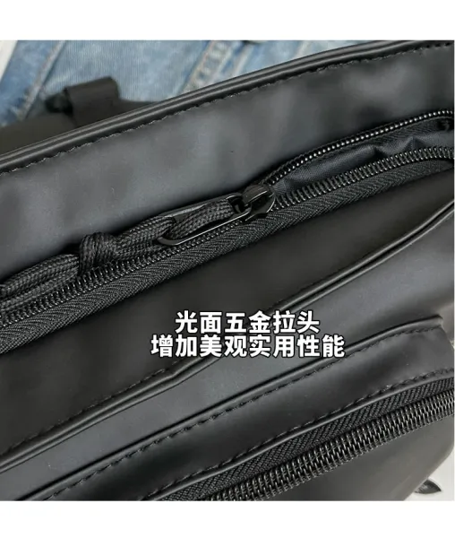 Design Utility Messenger Bag Black Crossbody Bag - 11