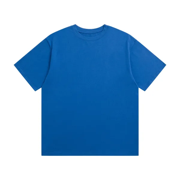 Design Basic Crewneck Blue T-Shirt Tops.t Shirts - 1