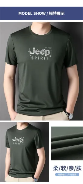 Design Jeep Spirit Graphic Print White T-Shirt T-Shirts - 9