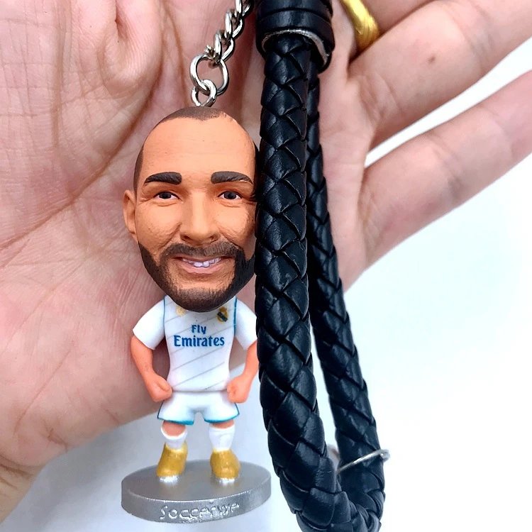 Design PVC Football Player Keychain Set Multicolor Accessories - 8