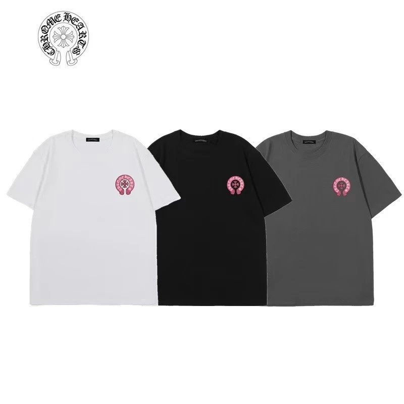 Chrome Hearts Cross Logo Embroidered White T-Shirt - 6
