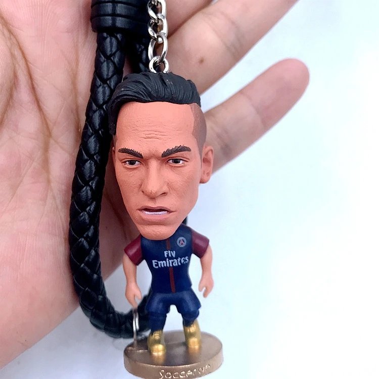 Design PVC Football Player Keychain Set Multicolor Accessories - 10