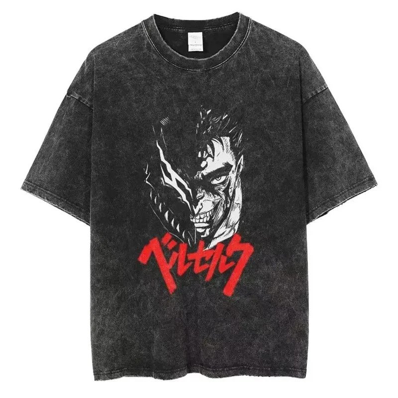 Vintage Unisex Anime Print T-shirt photo 4