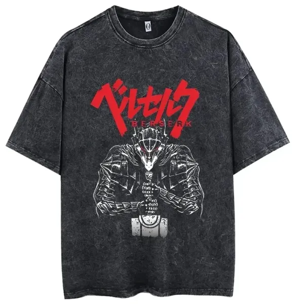 Design Berserk x Unspecified Brand Graphic Distressed Black T-Shirt T-Shirts - 1