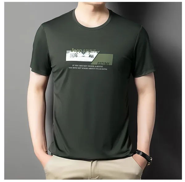 Design Jeep Spirit Graphic Print White T-Shirt T-Shirts - 25