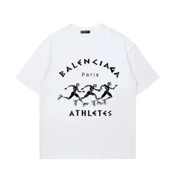 Balenciaga Athletes Print White T-Shirt - 1