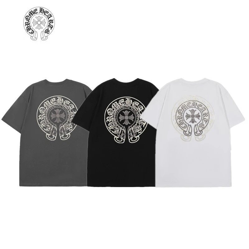 Chrome Hearts Cross Logo Embroidered White T-Shirt - 9