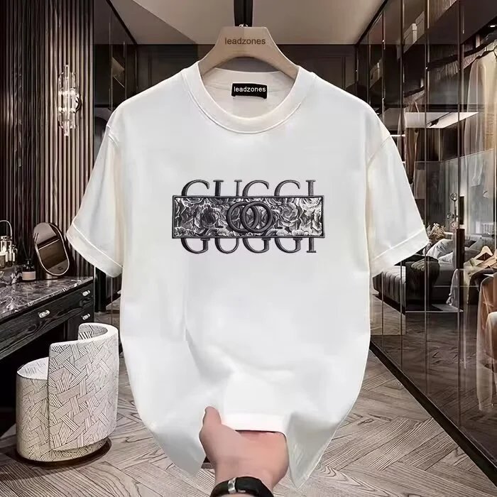 Design Gucci Floral-Embossed Logo T-Shirt White T-Shirts - 5