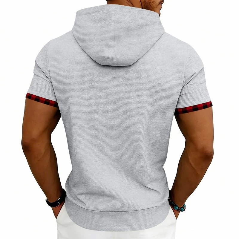 Design Be Legend Rainbow Print Hooded T-Shirt White Hoodie - 28