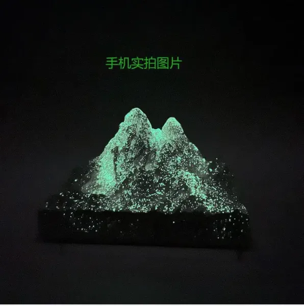 Design Glow-in-the-Dark Mountain Sculpture Decorative Art Piece Accessories - 1