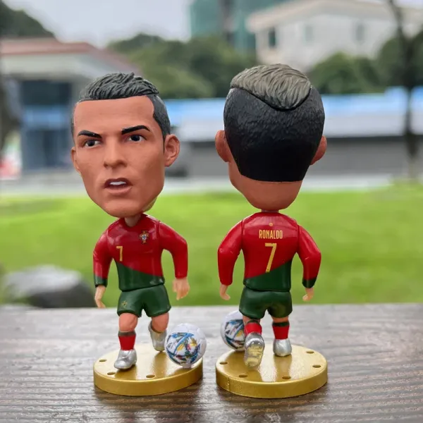Portugal National Team Cristiano Ronaldo Bobblehead Figure Red / Green Collectible Accessories - 1