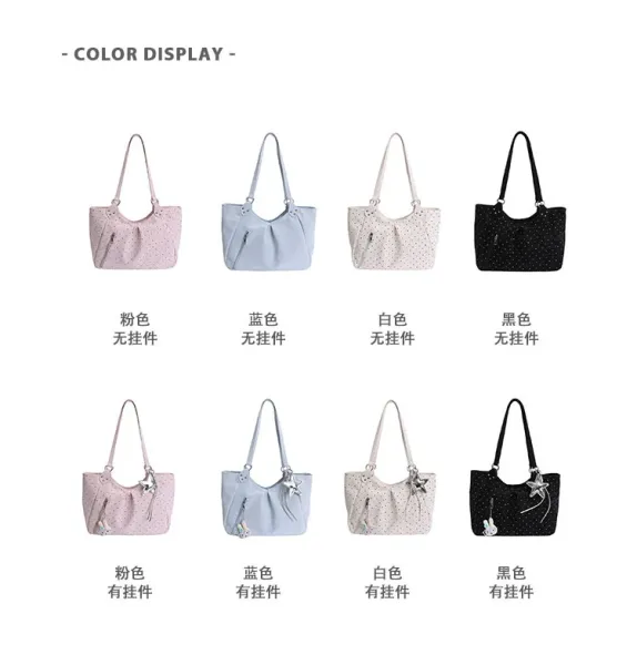 Design Polka Dot Tote Bag White - 6