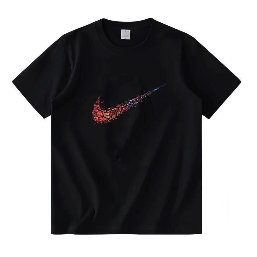 Nike Swoosh Fragment Art Black T-Shirt - 17