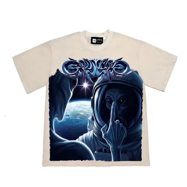 Godspeed Skeleton Newspaper Graphic T-Shirt Black - 17