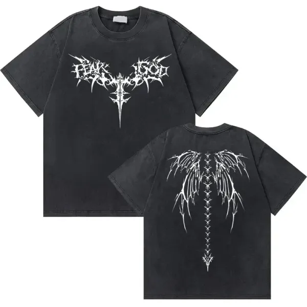 Fear of God Essentials Black Distressed Graphic T-Shirt - 1