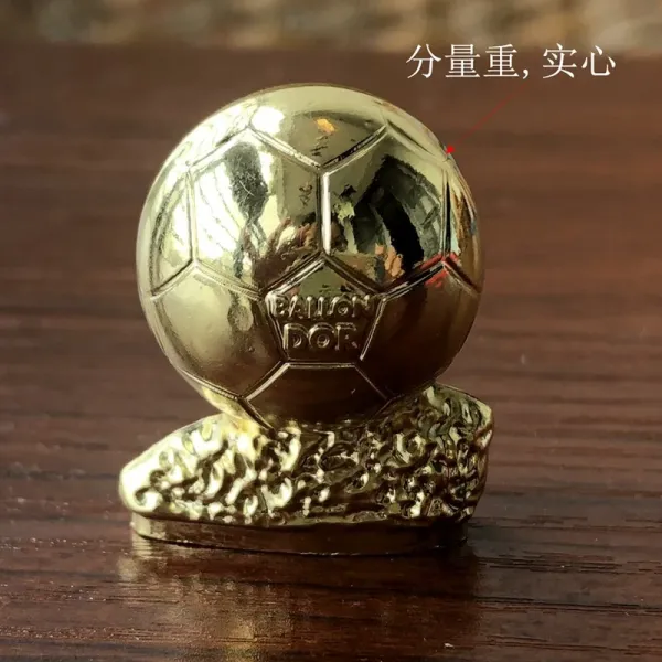 Design Ballon d'Or Trophy Replica Gold Figurine Accessories - 1