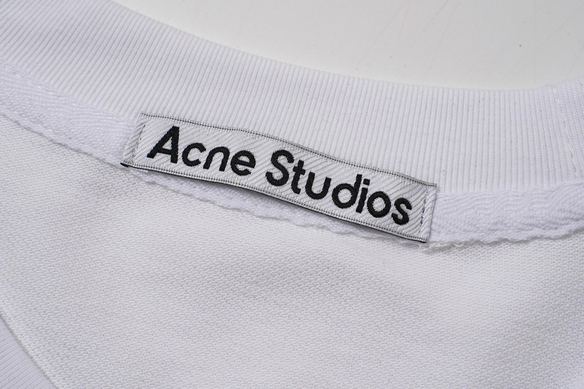 Acne Studios Embroidered Script Logo White T-Shirt - 5