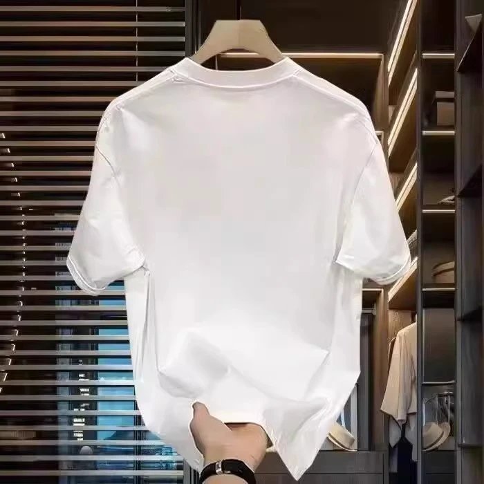 Burberry Knight Logo Print White T-Shirt - 11