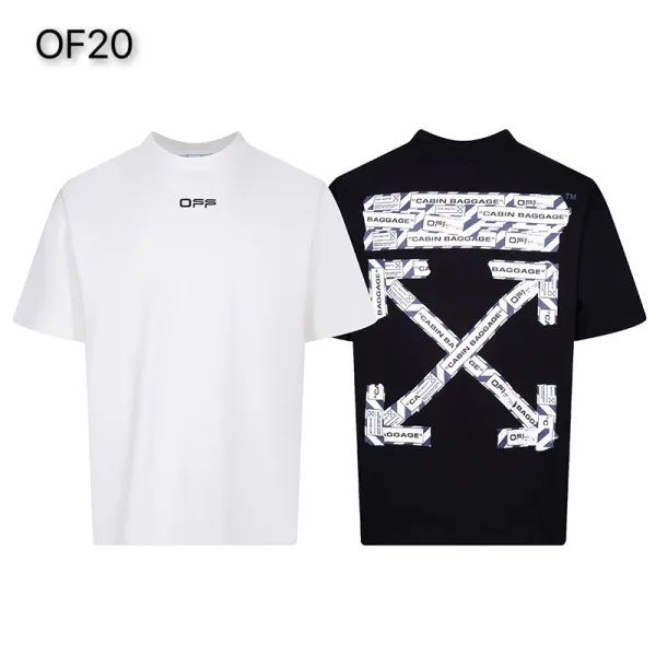 Off-White Mona Lisa Tape Print T-Shirt White and Black - 21