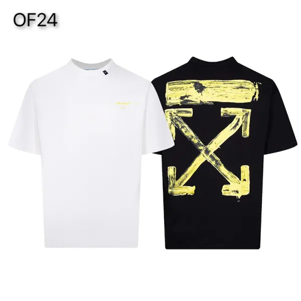 Off-White Mona Lisa Tape Print T-Shirt White and Black - 23