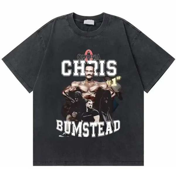 Design Chris Bumstead Olympia #1 Graphic T-Shirt Black Tops.t Shirts - 1