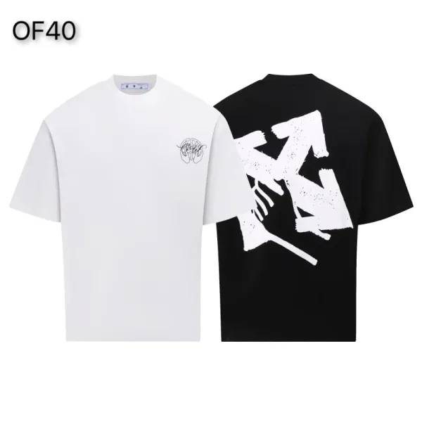 Off-White Mona Lisa Tape Print T-Shirt White and Black - 38