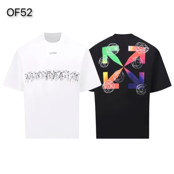 Off-White Mona Lisa Tape Print T-Shirt White and Black - 47