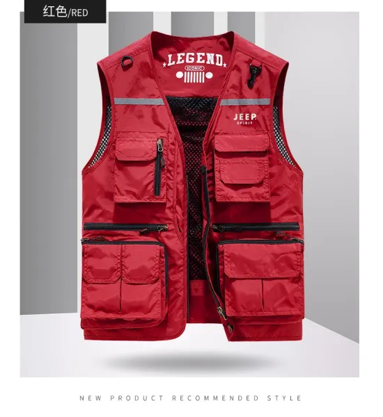 Design Jeep Spirit Legend Utility Vest Beige Vest - 13