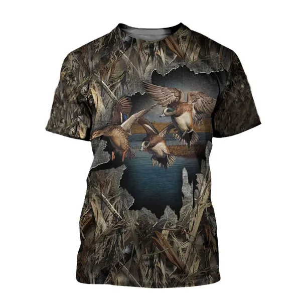 Design Woodland Snipe Camo Print T-Shirt - 5