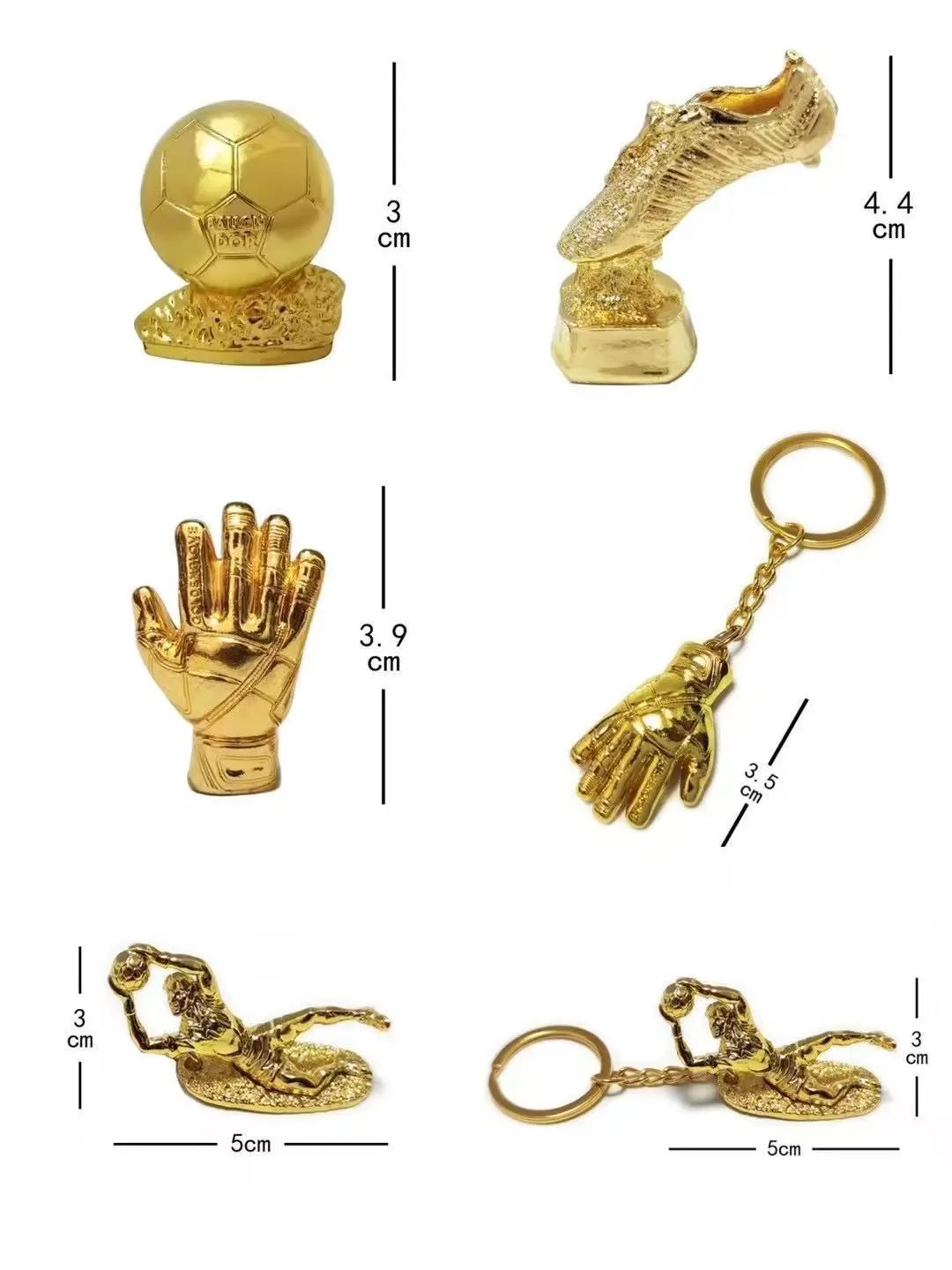 Design Golden Boot Trophy Gold Decorative Statue Accessories - 3