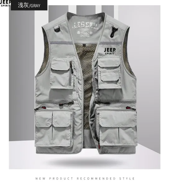 Design Jeep Spirit Legend Utility Vest Beige Vest - 15