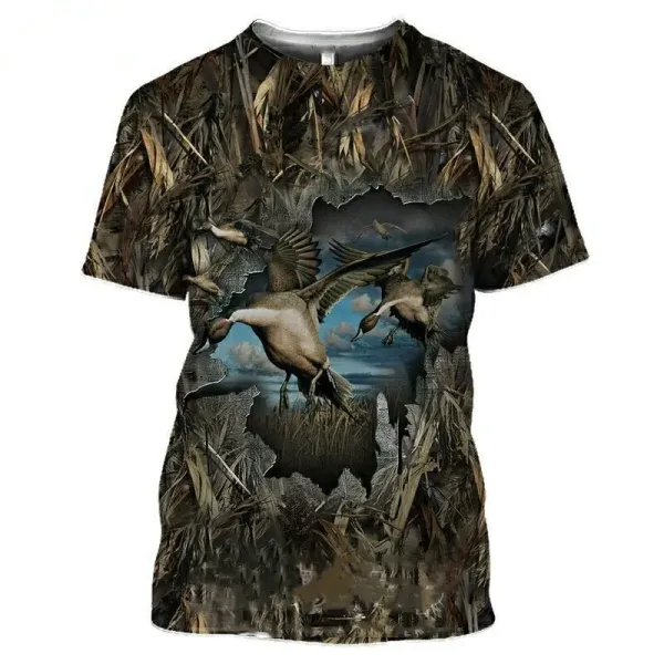 Design Woodland Snipe Camo Print T-Shirt - 12