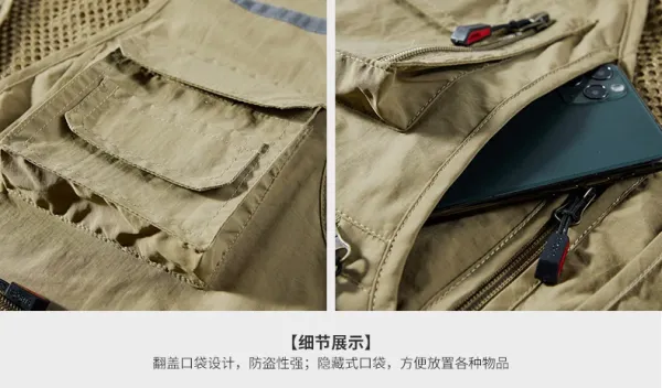 Design Jeep Spirit Legend Utility Vest Beige Vest - 18