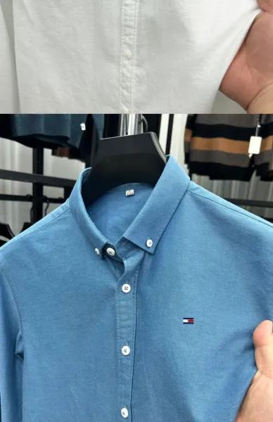 Tommy Hilfiger Button-Down Shirt Light Blue - 16