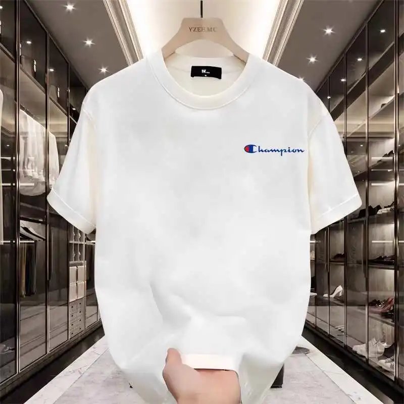 Champion Script Logo White T-Shirt