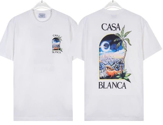 Casa Blanca Palm Tree Graphic T-Shirt White