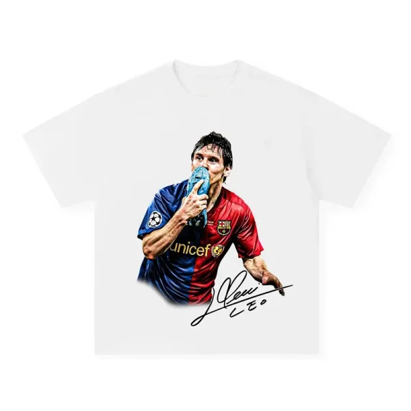 FC Barcelona Lionel Messi Graphic T-Shirt White - 1