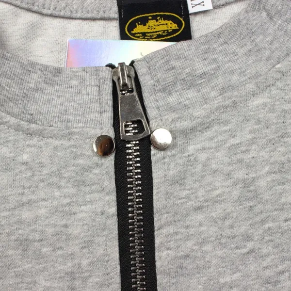 Design Half-Zip Oversized T-Shirt Gray - 12