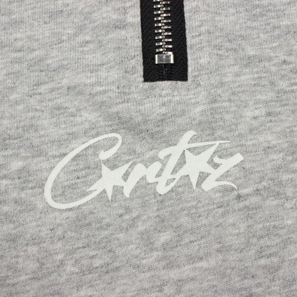 Design Half-Zip Oversized T-Shirt Gray - 14