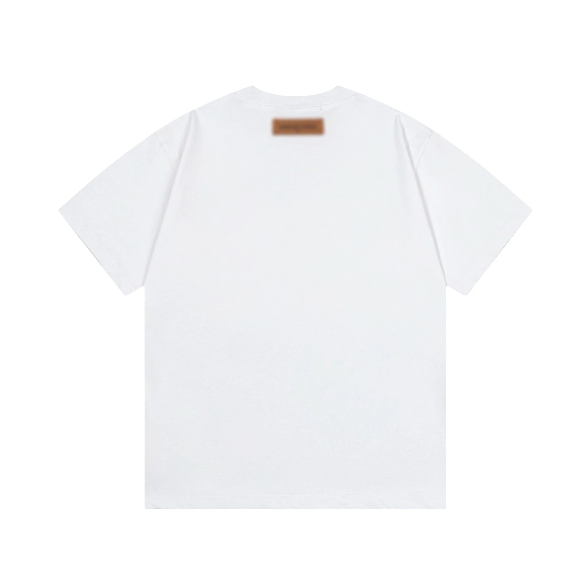 Design Abstract Print White T-Shirt - 28
