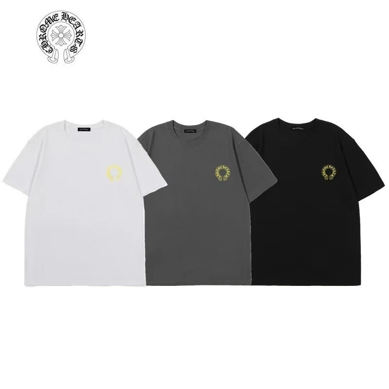Chrome Hearts Cross Logo Embroidered White T-Shirt - 12