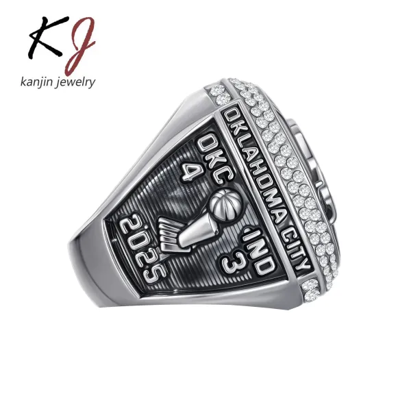 Design Kanjin Jewelry Oklahoma City Thunder World Champions Ring Multicolor Jewelry - 4