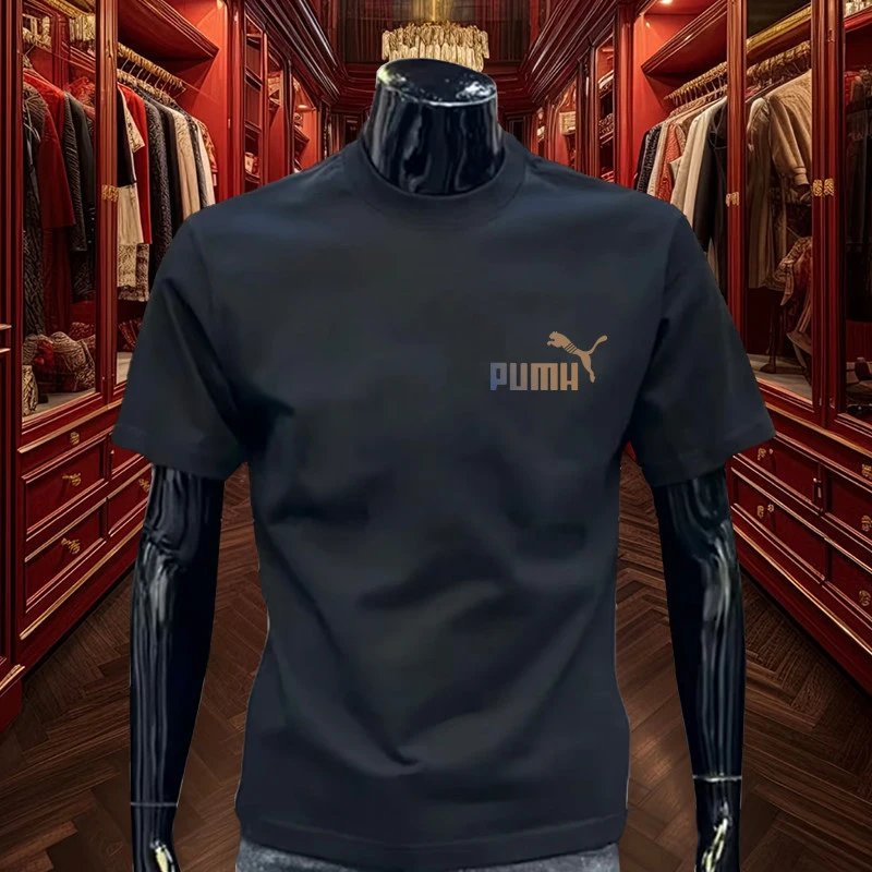 Puma Logo Tee Burgundy T-Shirt - 31