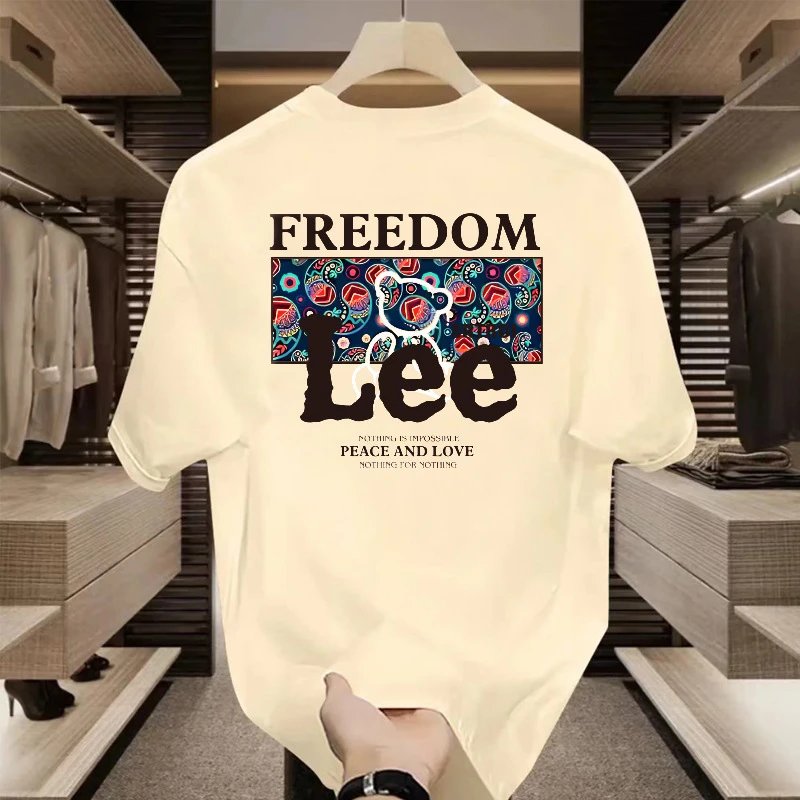Lee Freedom Graphic Print Black T-Shirt - 9